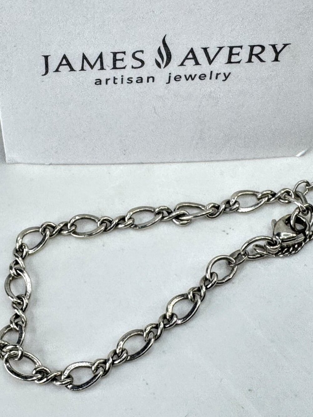 James Avery Artisan Jewelry Sterling Silver alternative link Bracelet 6.5"JR2076